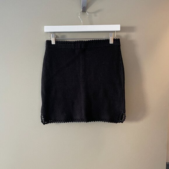 NWT J.Crew Lady Sweater Crochet Knit Jacket and Skirt Set Black Size XS - Picture 6 of 6